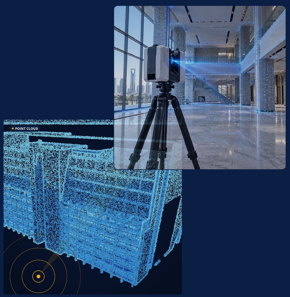 Laser scanning at scan-to-BIM