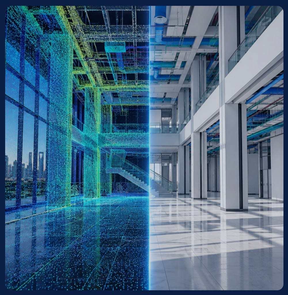 Laser scanning at scan-to-BIM